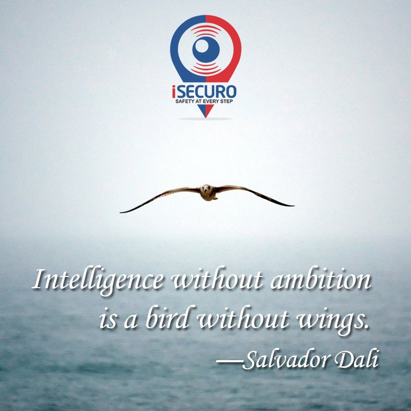 iSecuro4Safety's tweet photo. Intelligence without ambition is a bird without wings. —Salvador Dali
#iSECURO #Mondaymotivation #FamilySafety #SafetyForchild #iSECUROApp https://t.co/BxqwWZ4Fze