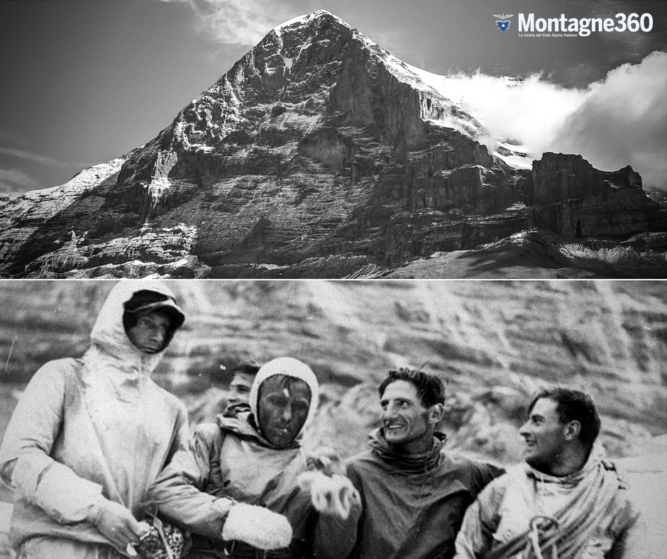 loscarponecai's tweet photo. 📅 #AccaddeOggi
#24luglio 1938: Heickmar, Vorg, Kasparek e Harrer in vetta alla temibile Parete Nord dell'#Eiger
#alpinismo #montagna https://t.co/O34fOP32AR