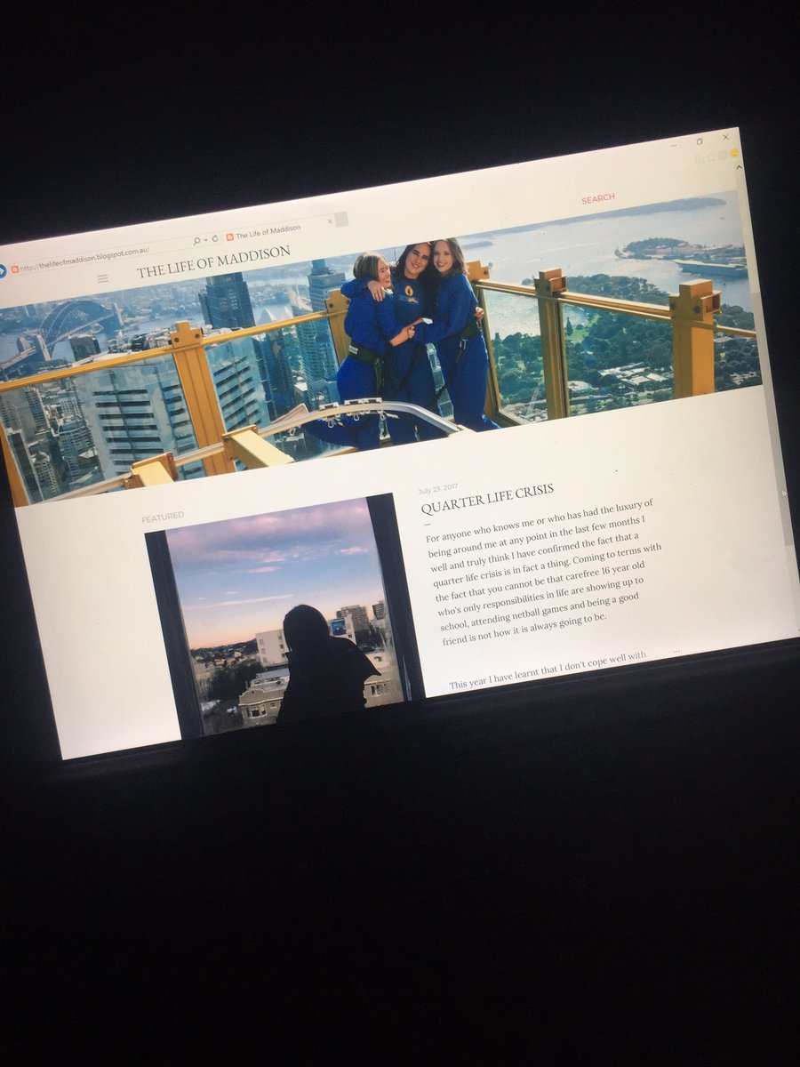 Hey guys so I decided to make a blog for when I'm feeling motivated, emo and anything in between aha! thelifeofmaddison.blogspot.com.au/?m=1
