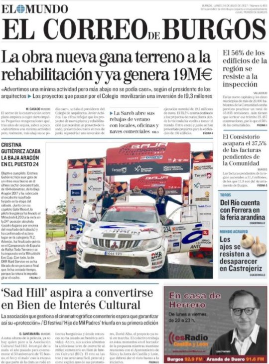 esRadio_CyL's tweet photo. 🗞️Las #portadas de los diarios de @edigrup en #CastillayLeón. No te pierdas @DiarioCyLMundo, @diariodeleon, @diariodesoria y @correodeburgos https://t.co/QCFnxz2k2S