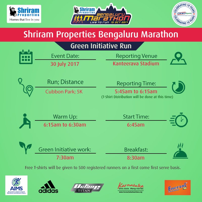 Join Us For A 5K Green Initiative Run on 30th July, 2017

Register: click2race.com/Register/?even…

#SPBM2017
#GreenInitiative