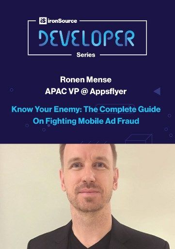 ironSource's tweet image. Don&apos;t miss! Ronen Mense, VP APAC @AppsFlyer at our #ChinaJoy #DeveloperSeries talking mobile #adfraud &amp;amp; how advertisers can combat it