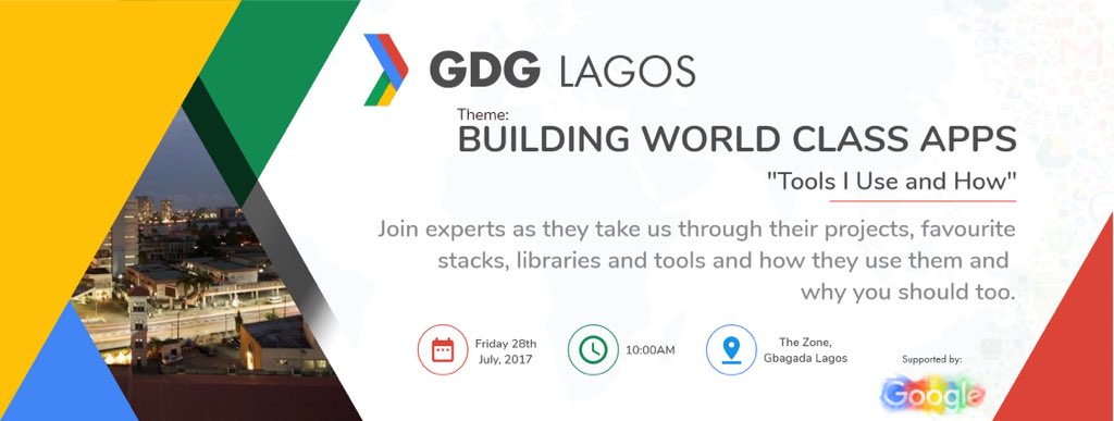codebeast's tweet photo. I'm so excited that @gdglagos is taking the world class journey to our door steps!!!

#GDGLagosDevConf

Join us 😊 https://t.co/nythBiEFua https://t.co/uTsDVArWAs