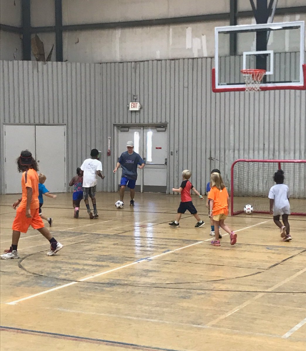 <a href="/TulsaMSoccer/">Tulsa Men's Soccer</a> players at the recent #TulsaPlays event. Huge thanks to <a href="/TUSpiritSquad/">Tulsa Spirit Squad</a> director Amanda Snider for leading an awesome event!