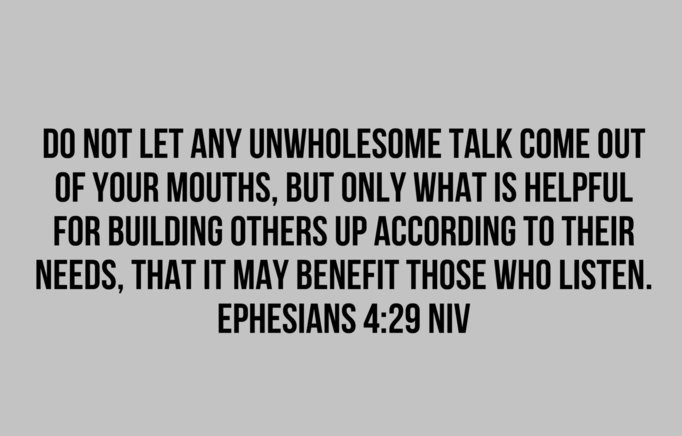 Jonsofficial101's tweet photo. Don't use foul/abusive language. Let everything you say be good &amp; helpful so that your words will be an encouragement to those who hear them https://t.co/j8IVhrvrbp