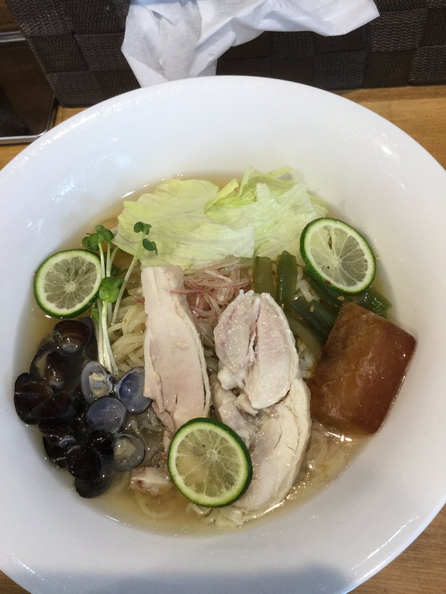 polegets's tweet photo. 清麺屋
中央区
しじみ和風出汁の冷たいらーめん

麺友さんのお誘いでやっとこさ初訪問（笑）デフォ食えよー（笑）オススメの冷やしは出汁がしっかり効いて、出汁氷を溶かす事でよりコクが増し美味しいー（≧∇≦）棣鄂麺はスープとの相性抜群（≧∇≦）接客も元気一杯で素晴らしかったー（≧∇≦） https://t.co/eyatCmuFTh