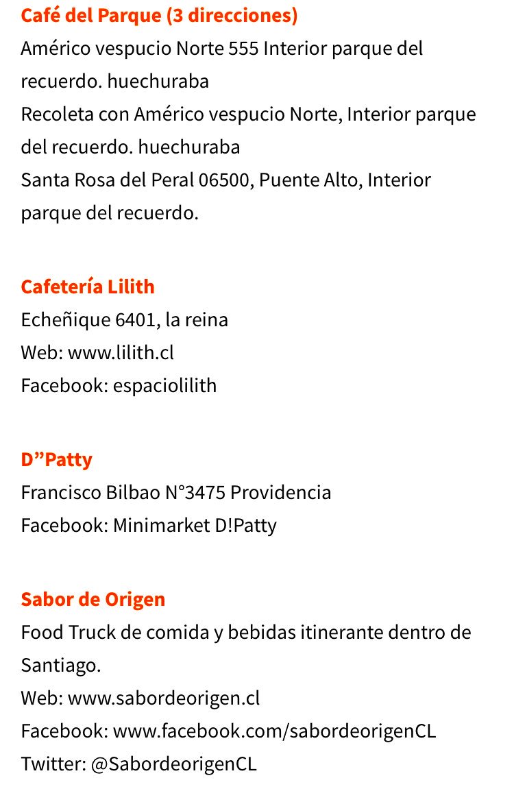 Tio_Nan_'s tweet photo. Acá algunos locales de @cafependiente_ en Santiago...
Conoces otros? https://t.co/zmoCloQyrt