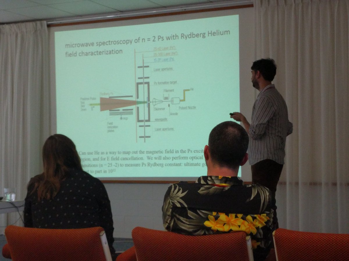 POSMOL2017's tweet photo. @POSMOL2017 conference David Cassidy of @ucl https://t.co/scXzfdqSZh on lasers and positronium @jcu https://t.co/P2yGXHoJKd