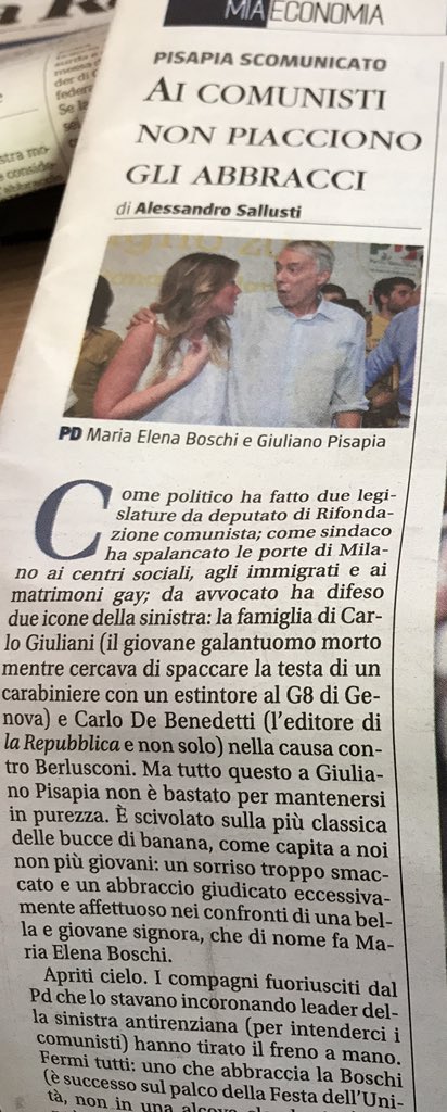 Come non considerarla una polemica incredibile?              
#Pisapia #Boschi #Mdp