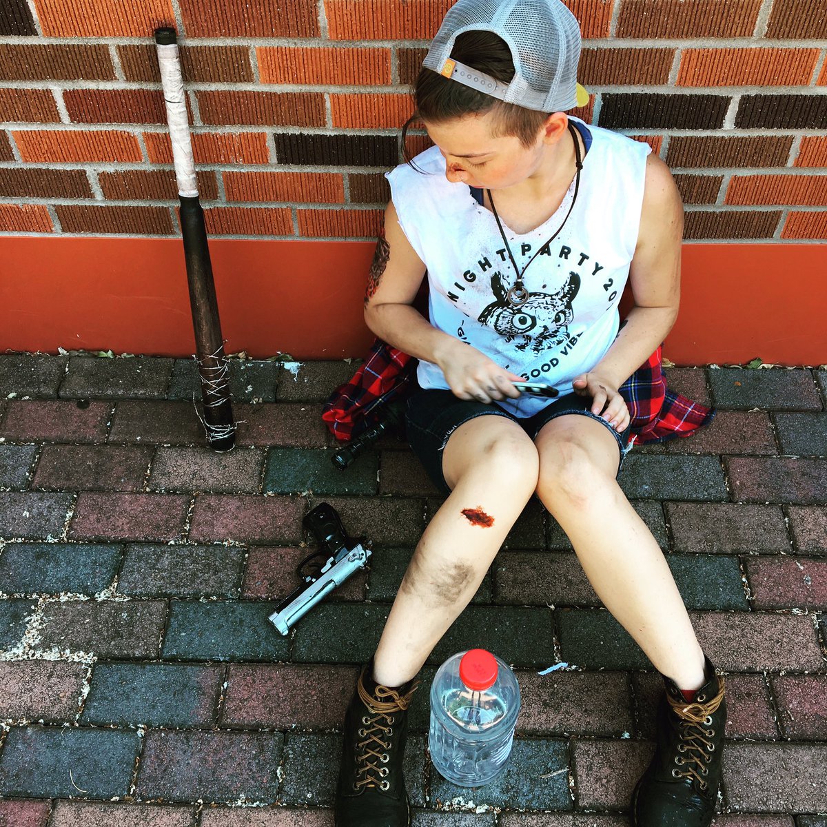 TheLastOKPlace's tweet photo. That's a wrap on the pilot episode #LGBTQ #webseries #Apocalypse #Androgynous #womeninfilm #ComicCon https://t.co/GIvgYIJ47Z