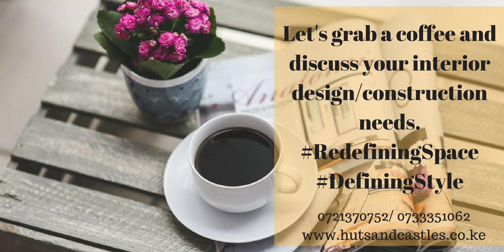 hutsandcastles's tweet photo. For all your interior design and construction needs 😀
@KOT
#Huts2Castles #RedefiningStyle #DigischoolKE #MKUisHomeChallenge https://t.co/hN2KeMswVh