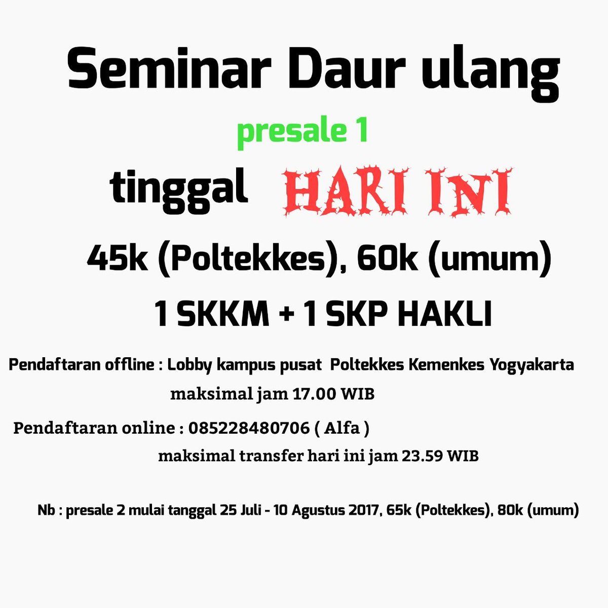 Buruan segera daftar!!!