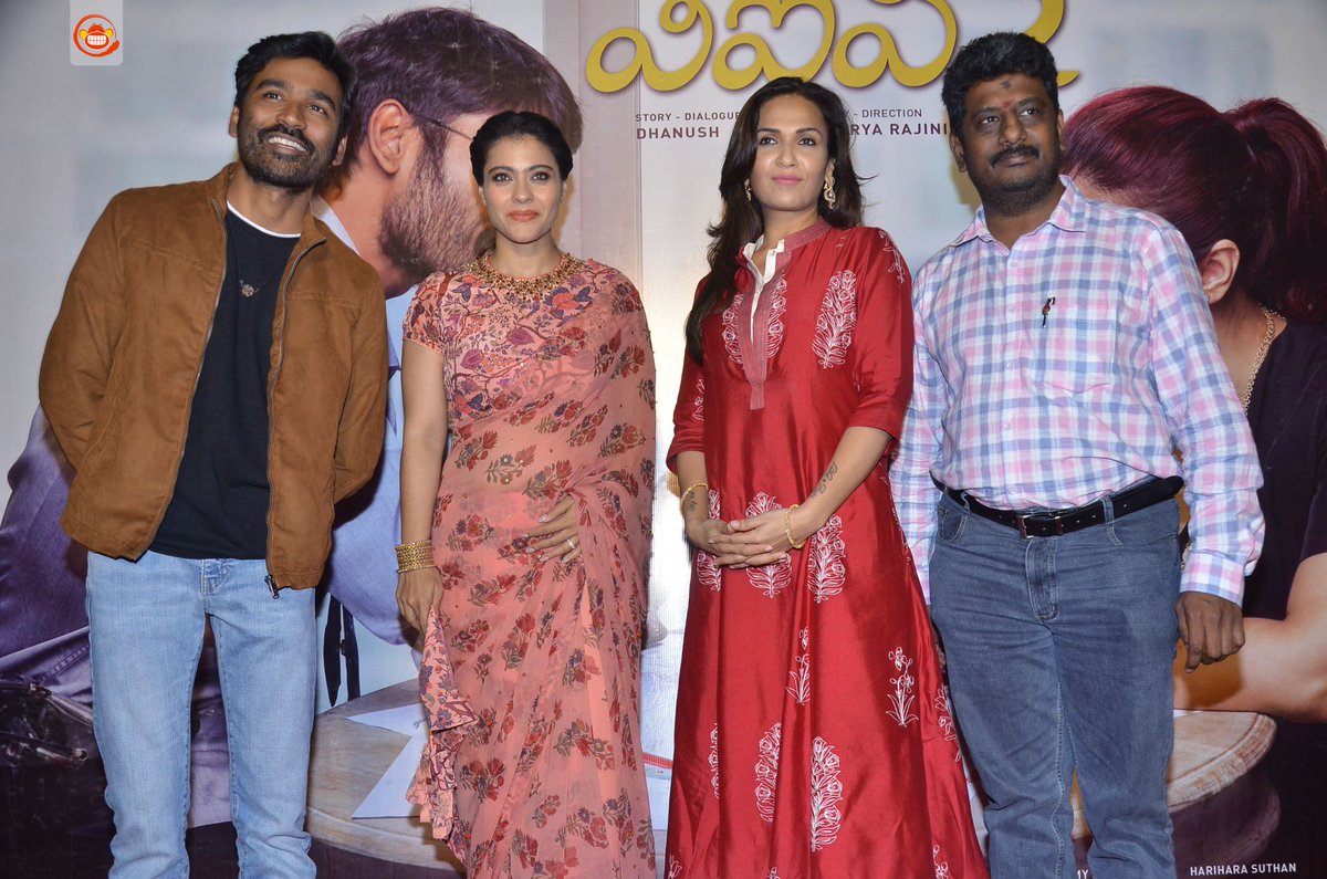 SMTollywood's tweet photo. #VIP2 #VIP2Promotions #VIP2PressMeet @dhanushkraja @ash_r_dhanush @KajolAtUN https://t.co/BICITF49q0