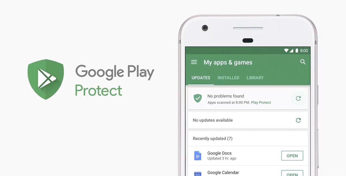 AcronisANZ's tweet photo. Check for #BankBot, #Petya, #ExPetr, #Neutrino &amp; other #Trojans stealing your data w/ #Google Play Protect! @CNET: https://t.co/cl7x9GBbGY https://t.co/dtZUqRPJYm