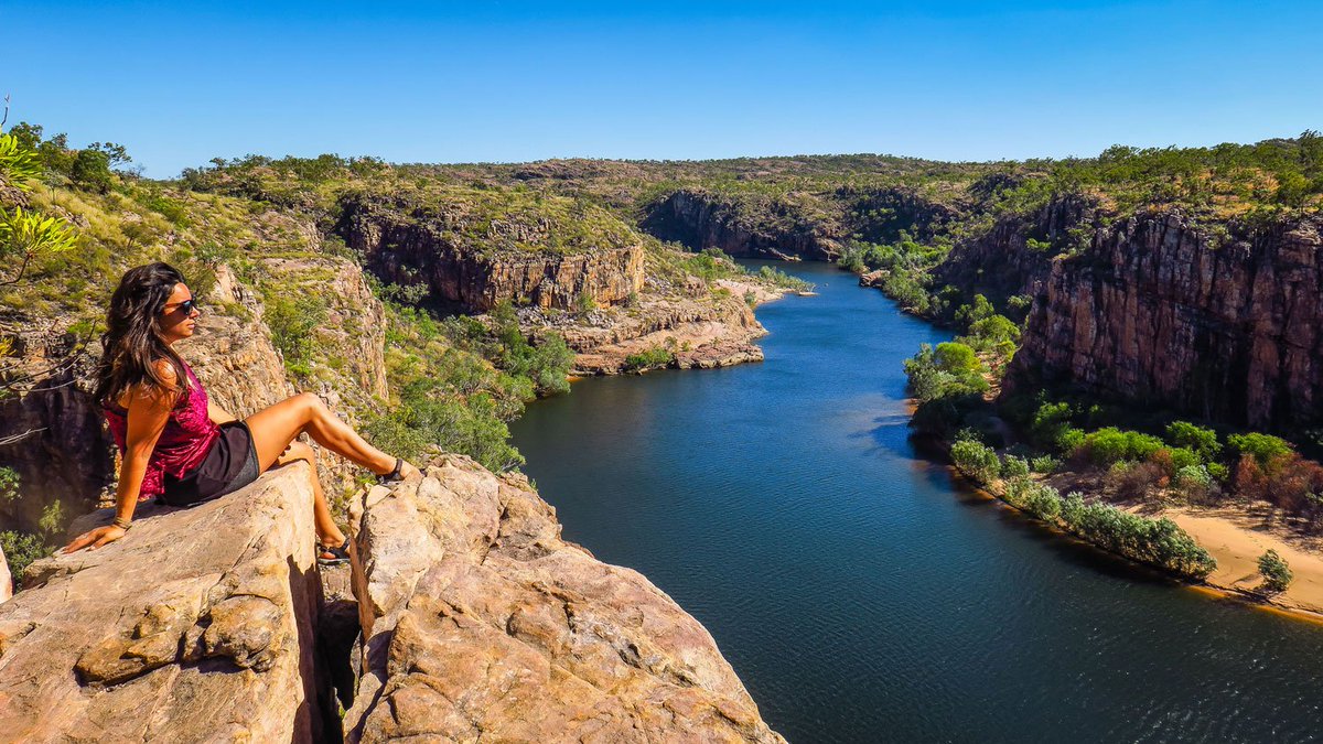 kevin_lebre's tweet photo. #KatherineGorge, home of bats and crocodiles 🐊 #travel #australia #explorersway @AusOutbackNT https://t.co/NBzDCnzGy0