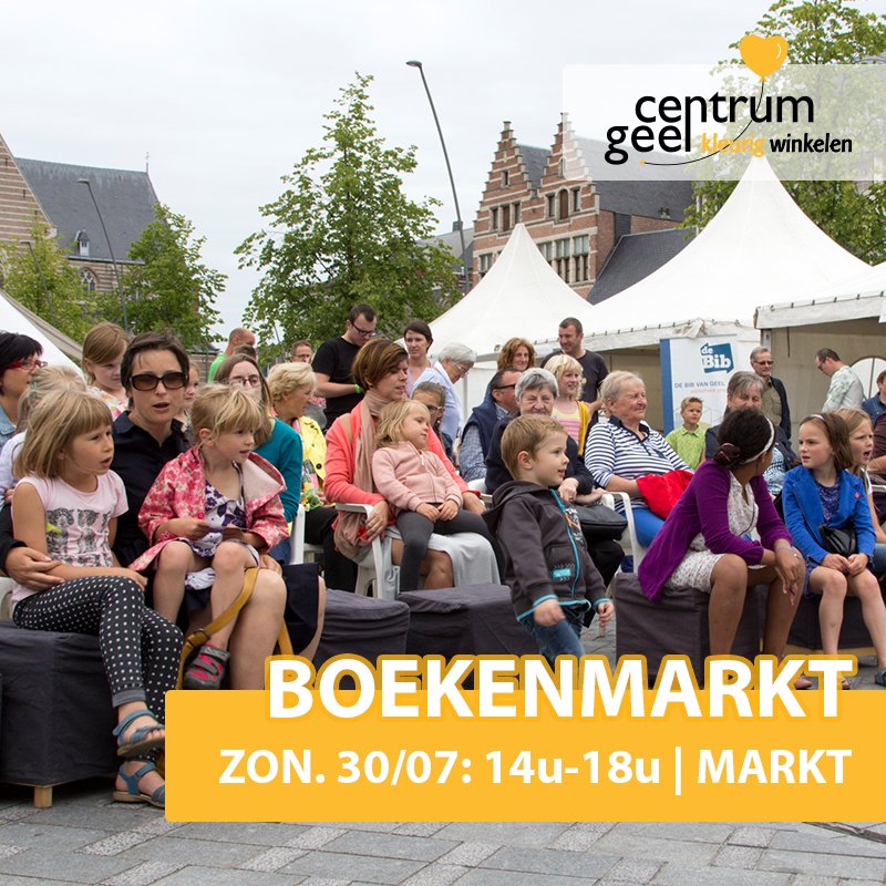 Kom naar #Boekenmarkt en ontdek #tweedehandsboeken aan kleine prijzen voor kinderen &amp; volwassenen. 📚 (foto © Hilde Veraghtert) #stadgeel