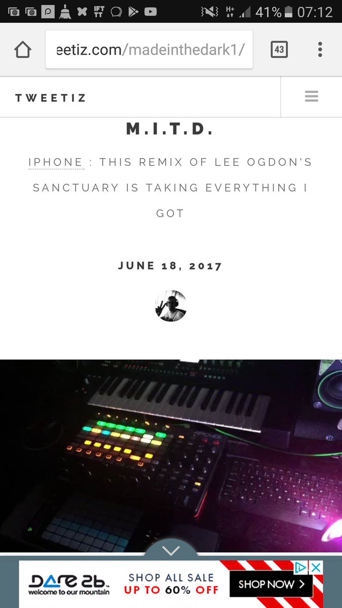 elusivemoment's tweet photo. Hey @madeinthedark1 just seen this re @lee_ogdon's #Sanctuary #2017remix #MusicRelease2017 https://t.co/c2uWAR402J you did a great job! https://t.co/wQ8noZv0Nv
