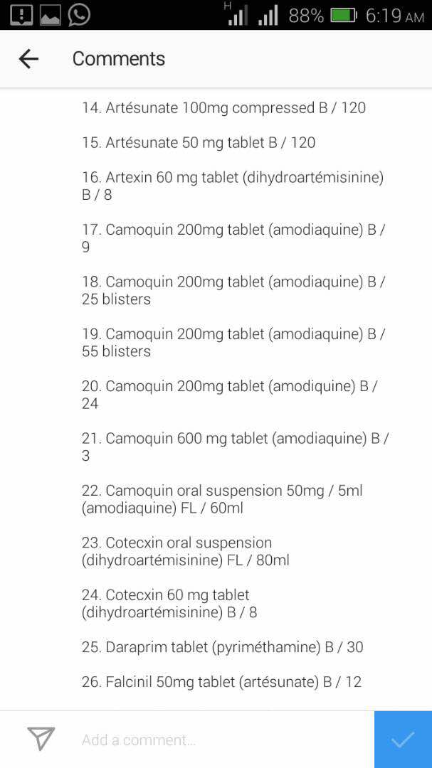 CharlesEnwere's tweet photo. Banned Malaria drugs, Let's please be aware. https://t.co/9qZoAuz16Y
