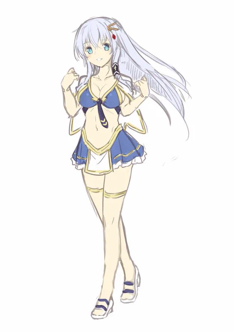 らくがきラフ #かんぱに 