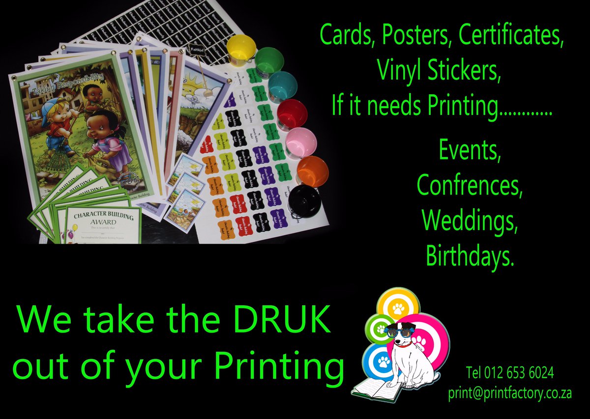 printingmagic's tweet photo. @TrouIdees if you ever need #printing done,  contact us we are in Centurion. print@printfactory.co.za | 012 653 6024 https://t.co/tzIQ6GWqxi