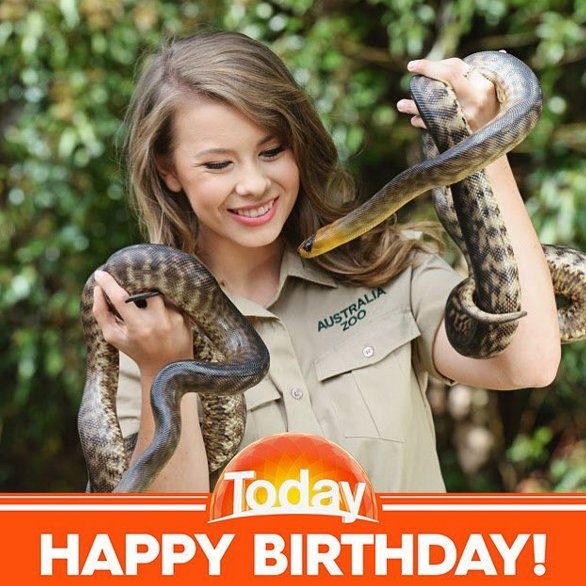 Happy 19th birthday to Bindi Irwin! We hope you have a lovely day!  