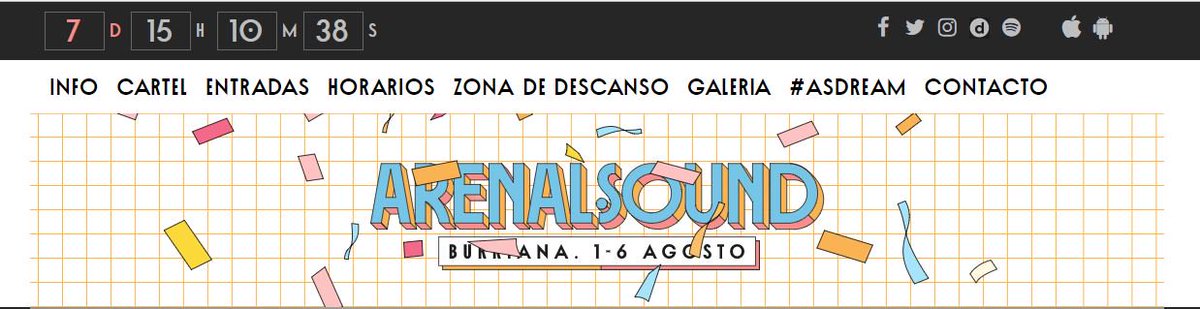 PagesMusic3's tweet photo. ATENCIÓN ATENCIÓN!! @ArenalSound ya esta aquii, solo quedan 7 días para disfrutar de Burriana, sus playas y su música😎 https://t.co/MifC2Cs0cw