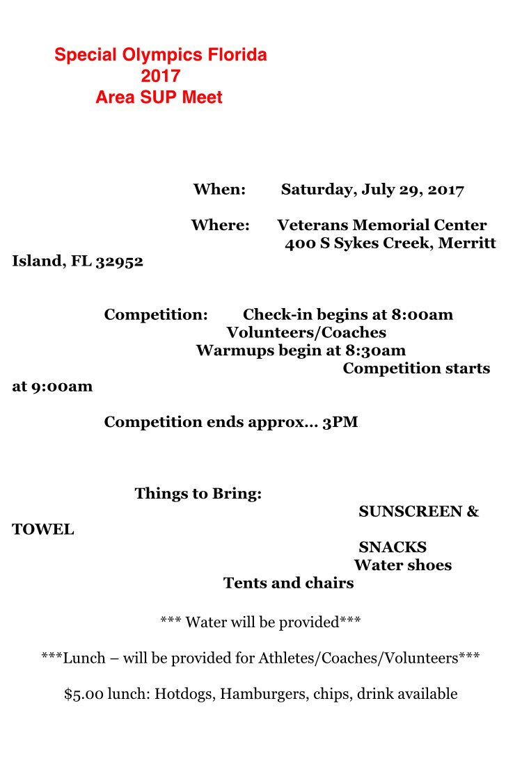 sobrevardcounty's tweet photo. This Saturday we will be hosting @soflinfo Area 7 SUP Paddle Board Meet in Merritt Island! Come support your #CentralFlorida athletes! https://t.co/OGbedCgvK3