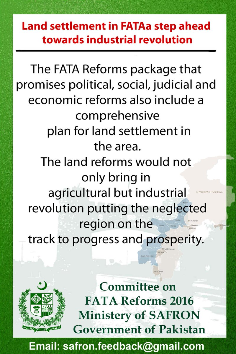 Share your thoughts in the comments below!
FATA Reforms