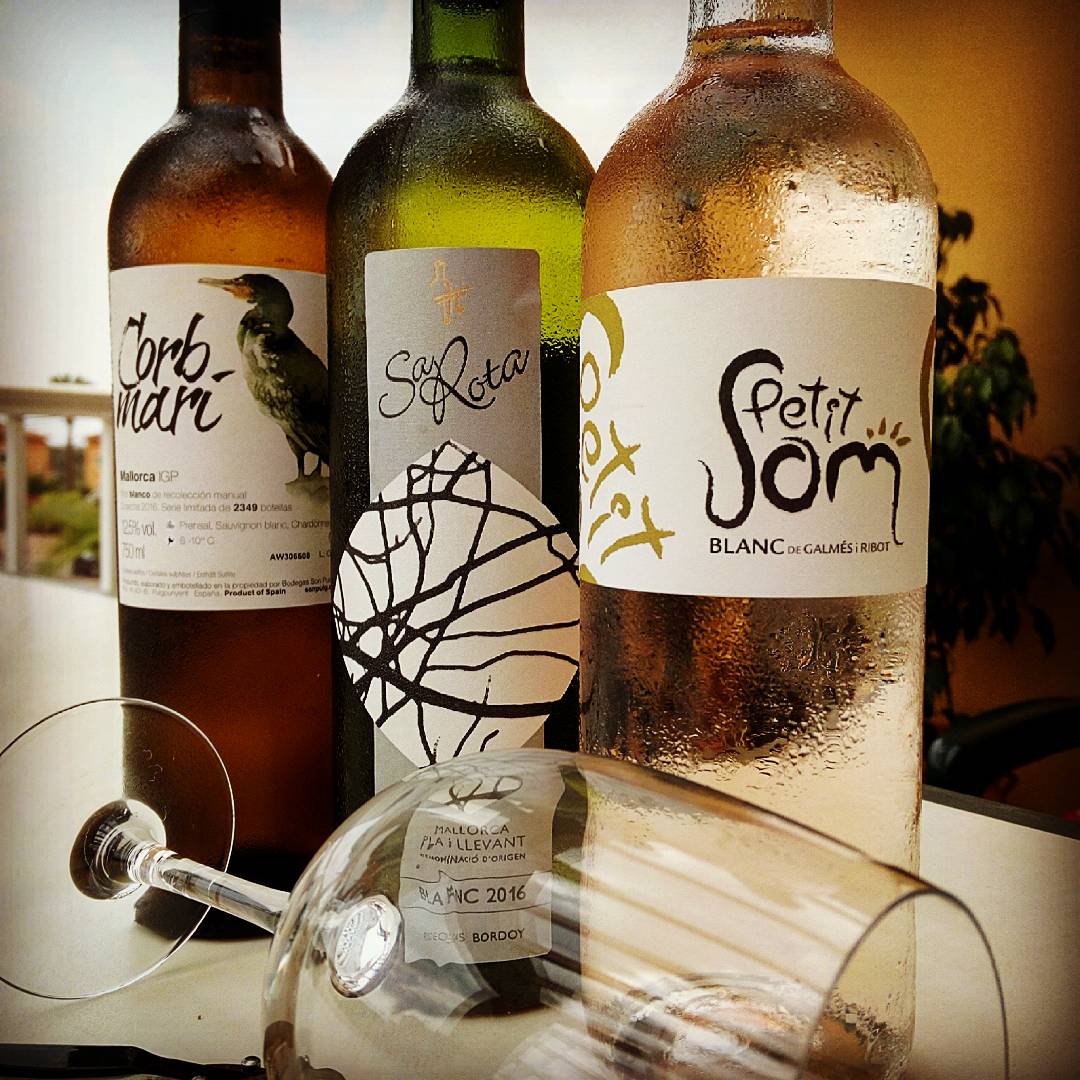 What nice start of the week 🍷sample Wines for a tasting next week. #winetasting #sonpuig #bodegasbordoy #galmesiribot #mallorcaculinarytours
