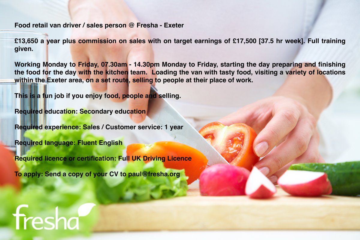 Fresha Cafe On Twitter At Freshaexeter Are Looking For A New