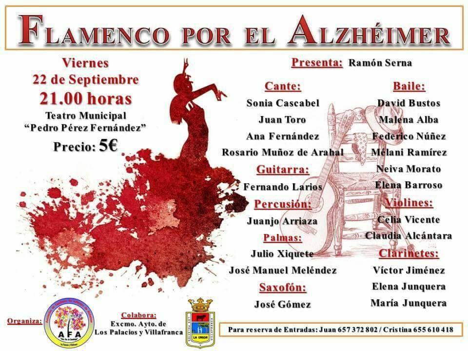 afalospalacios's tweet photo. Empezamos con los detalles de la Semana por el #ALZHEIMER en #LosPalacios. Cartel #flamencoALZHEIMER. 
NO TE LO PIERDAS! https://t.co/azmzQSLM1z