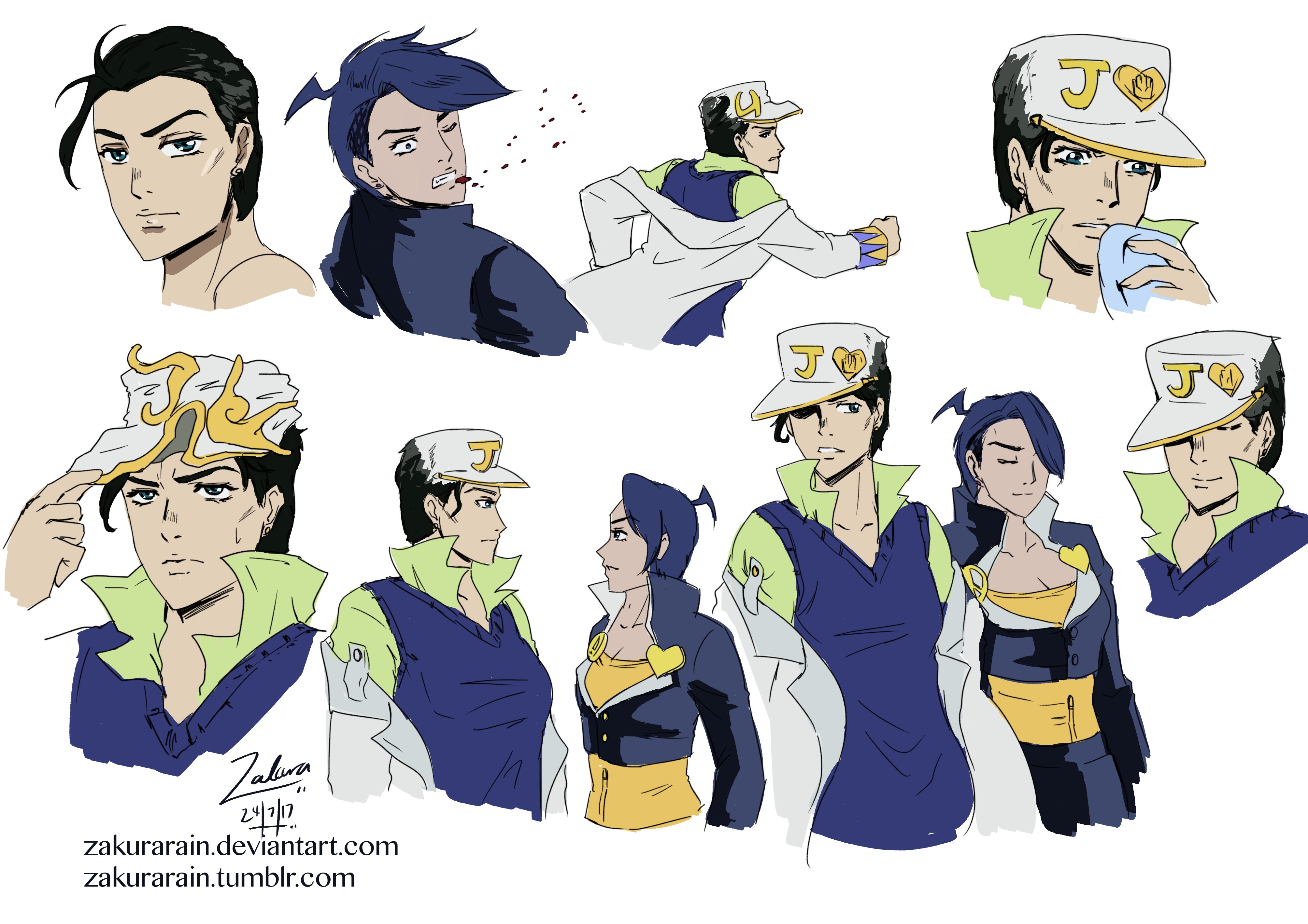 Fan Art] JJBA: DiU  Jotaro Kujo by OniKuroexe on DeviantArt