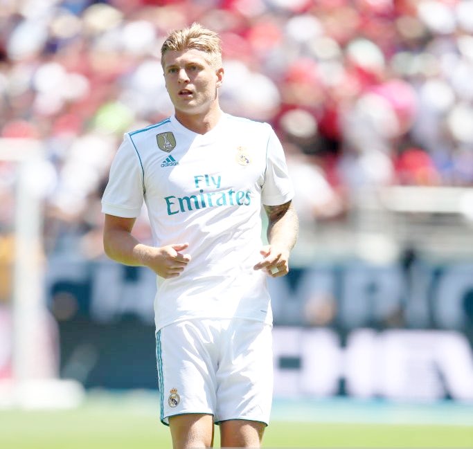 RMadridInfo's tweet image. Real Madrid v Manchester United | Toni Kroos