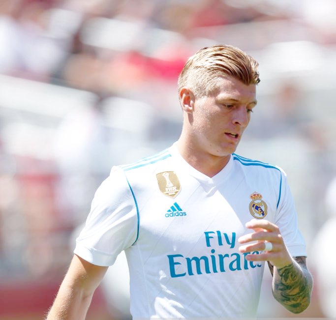 RMadridInfo's tweet image. Real Madrid v Manchester United | Toni Kroos