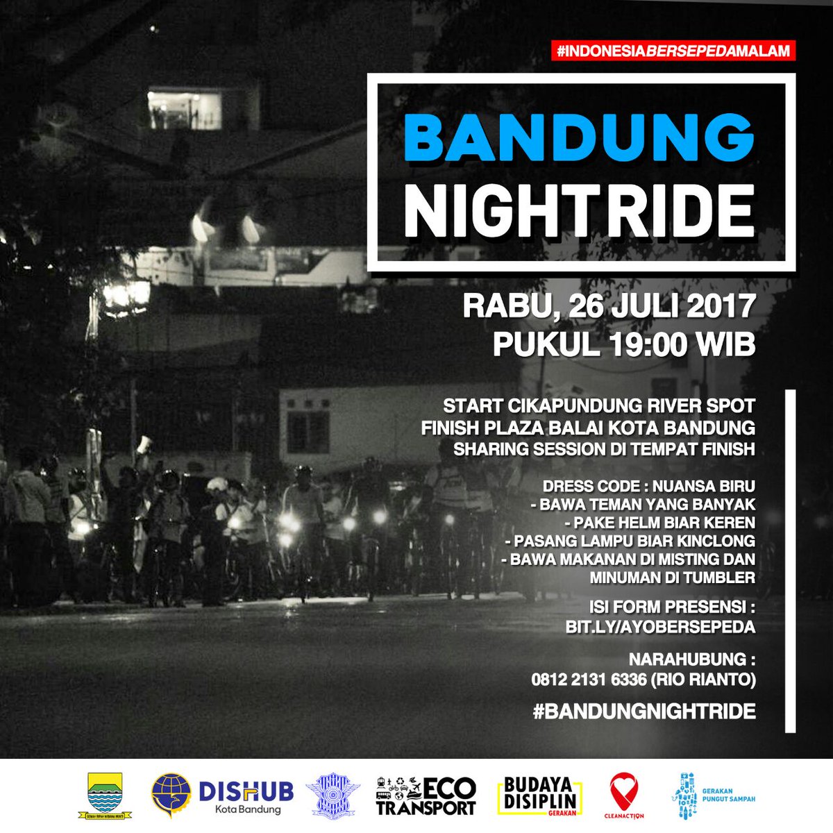 Yuk #sahabatecotransport....
#BandungNightRide
#PakeHelmBiarKeren
#PasangLampuBiarKinclong
#IndonesiaBersepeda

bit.ly/AYOBERSEPEDA