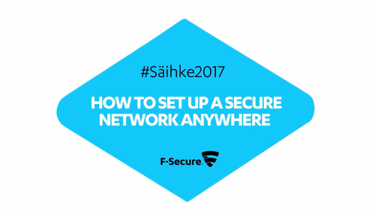 FSecure_SENSE's tweet photo. How To Set Up a Secure Wi-Fi Network Anywhere https://t.co/HdqC9SdgQV #säihke2017 #connectedlife #networksecurity #cyber https://t.co/J0C7fWb2s0