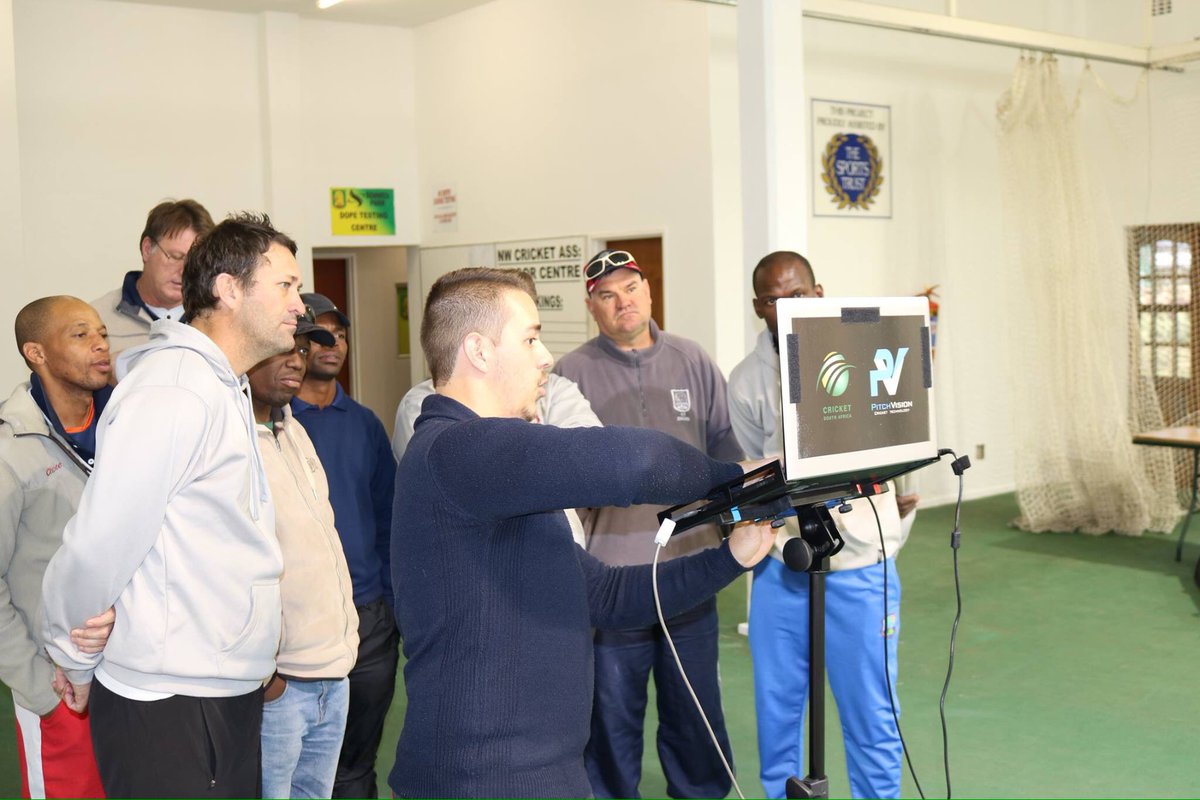 NWCricket01's tweet photo. The coaches at North West Cricket are looking to take coaching to the next level with the use of Pitch Vision. #coachingtips #coaching101 https://t.co/MUoNKVZgFr