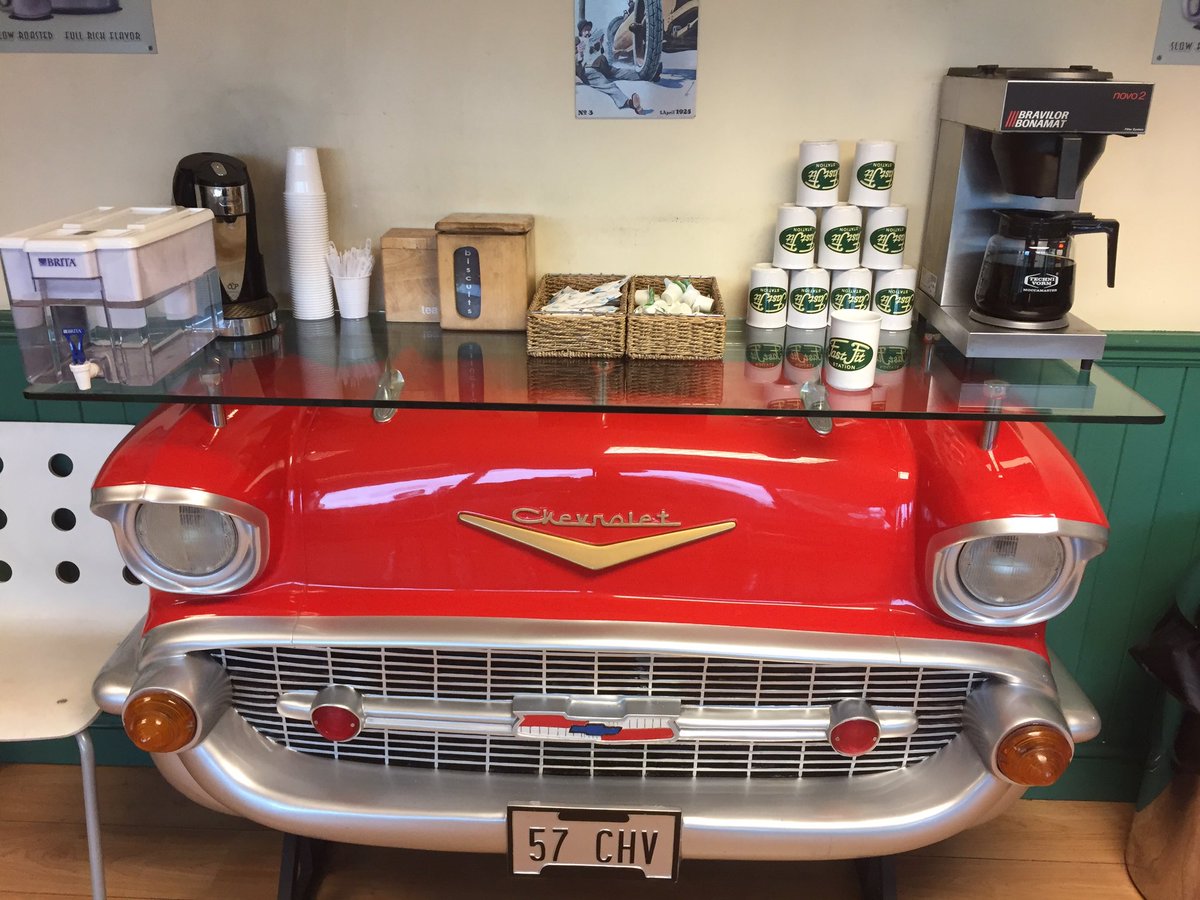 WhiskyDiscovery's tweet image. My puncture was not repairable, so a new tyre it is 😕 This, however, is a very welcome sight at my local @FastFitStation Good coffee too 👌☕️