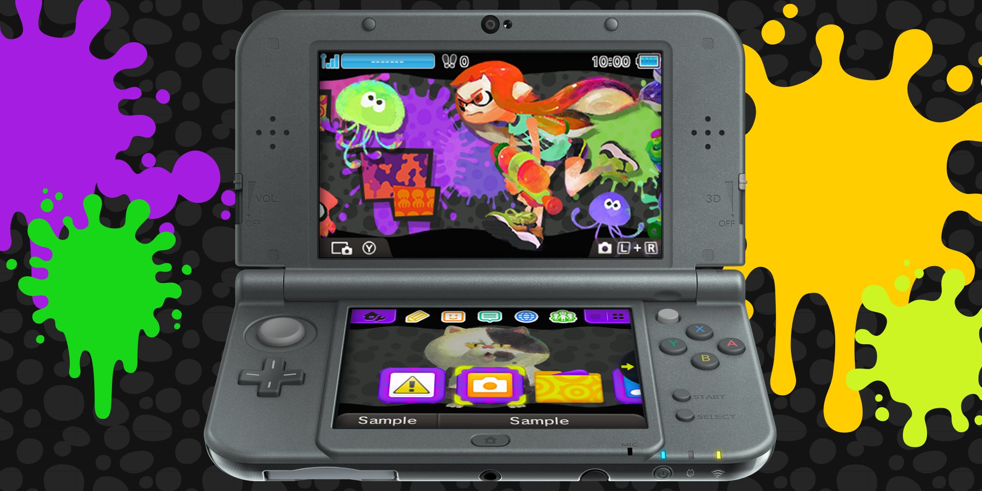 Nintendo splatoon edition. Splatoon 3ds. Splatoon New David 2 DS XL.