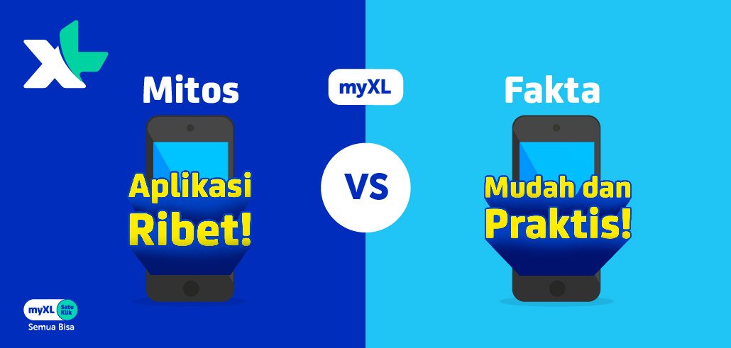 Download aplikasi myXL sekarang di xl.co.id/myxl dan nikmati kemudahan akses informasi layanan XL-mu!
