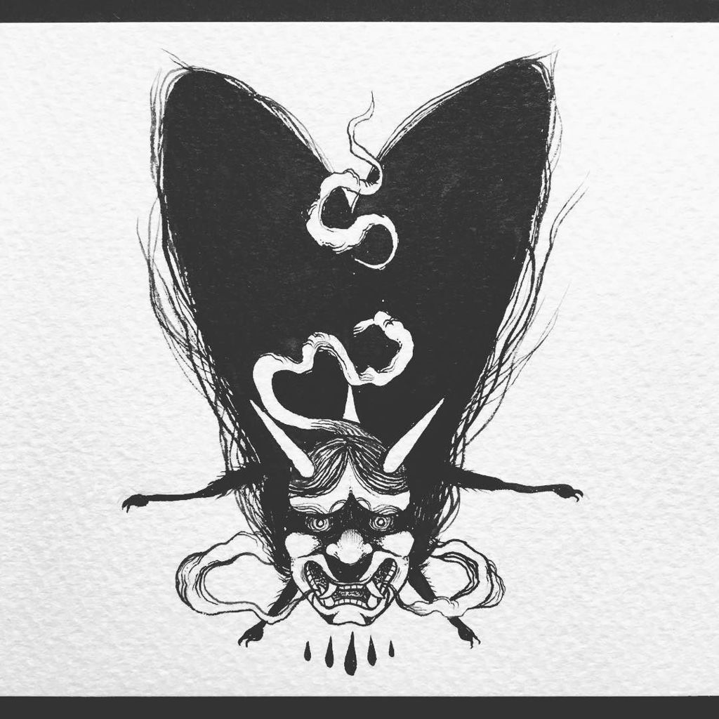 Affanita_art's tweet photo. Envy, thinking of redoing this one so if you want to take it off my hands I'll cut u a good deal 🖤 #moth12 // #mothmonth
#ink #indianink #… https://t.co/nsreL7G2G8