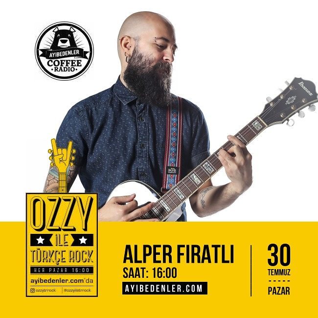 AlperFiratli's tweet photo. 30 Temmuz Pazar, saat 16:00'da @Ayibedenler de, @ozzyiletrrock programinda @rapor2 nin konuguyum! https://t.co/u47i85pLLt #alperfiratli https://t.co/Aa0Wiklo55