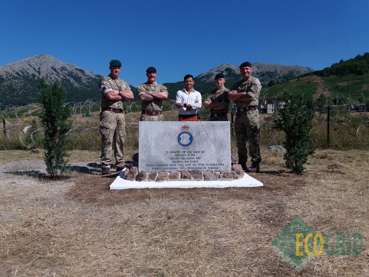 EcoGridLtd's tweet photo. We're honoured to support our #military and see #EcoGrid used on an #MOD site in Albania, commemorating the crew of a fallen aircraft in WW2 https://t.co/t54DQlg0AA