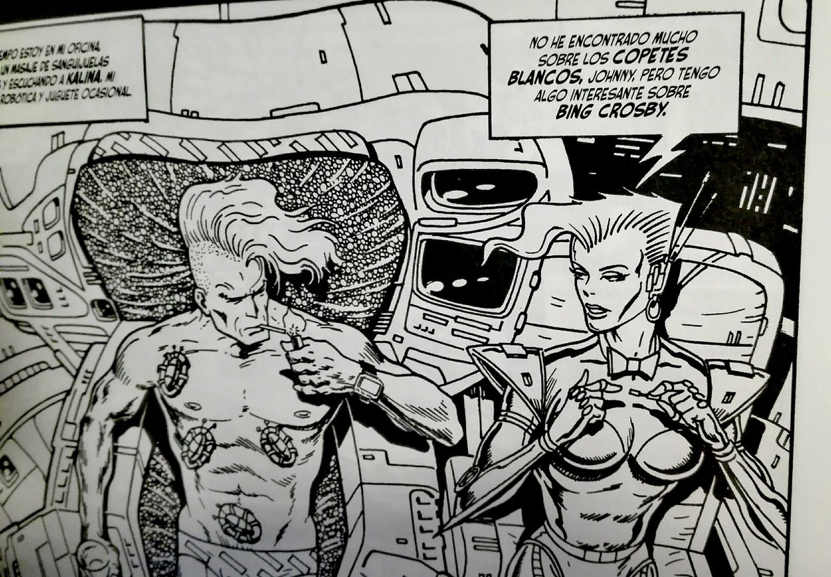 Vision_Friki's tweet photo. "Sanguijuelas libidinosas y secretarias robóticas". Este tebeo es un pasote @pr17comic Si lo ves de saldo, a por él :) #JohnnyNemo https://t.co/8bLqd1sCiz