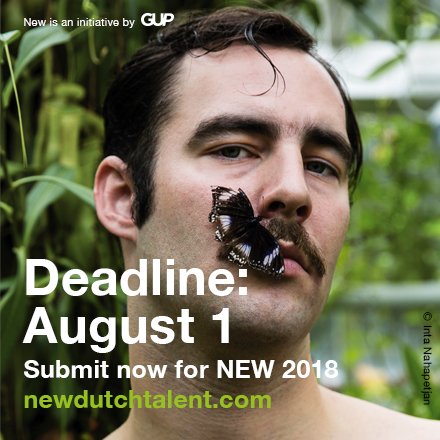 Calling all Dutch photographers! Want to be featured in NEW 2018? Deadline for submissions is August 1 - newdutchtalent.com
