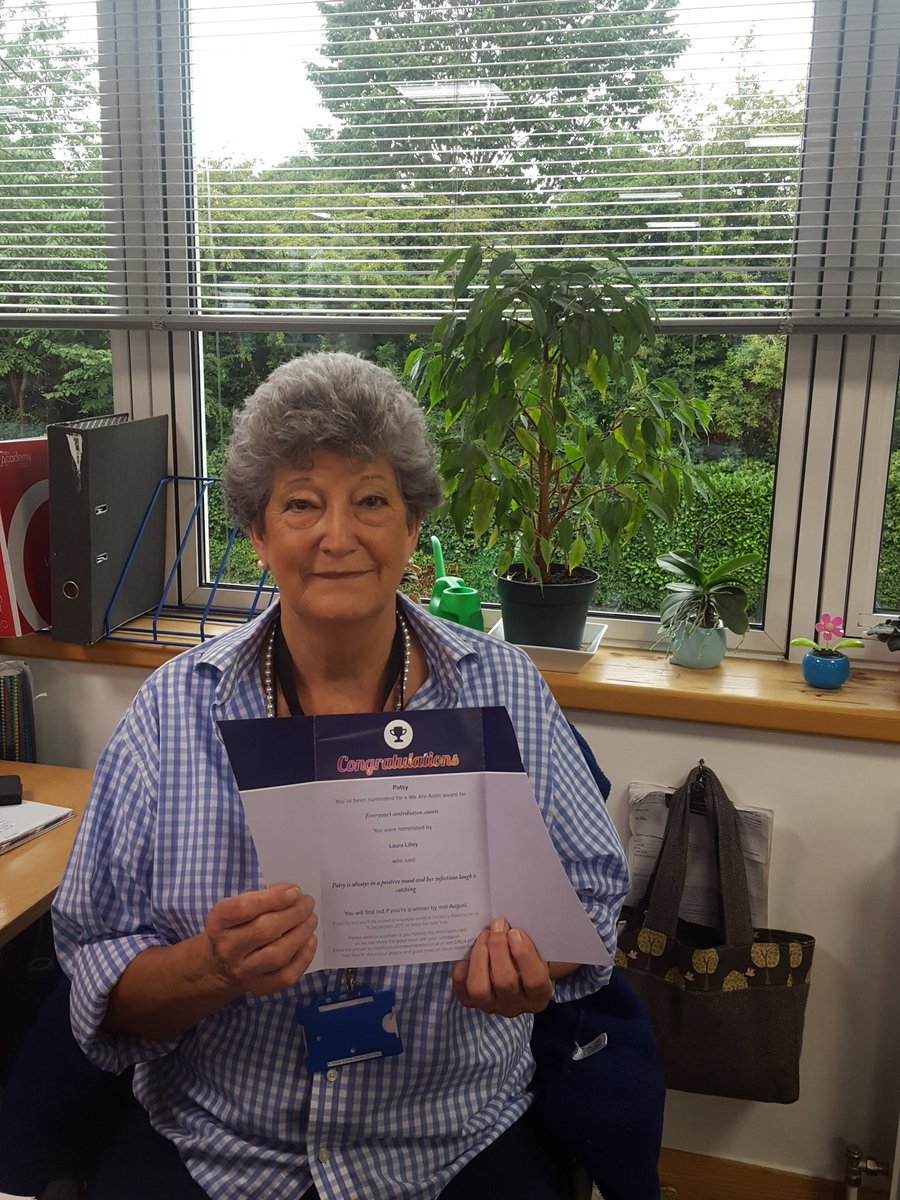 LauraSLilley's tweet photo. Patsy Brown-Paul with her nomination for a #WeAreAster award @AsterGroupUK ๐๐ "It was a lovely surprise" #Everyonescontributioncounts https://t.co/hOXZqLKhlP