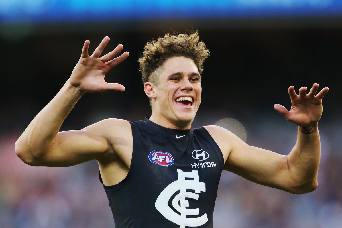 TheRunHomeSEN's tweet photo. Young Blue AFL's best player in two years: Brereton | https://t.co/myXYKcLHlD | #TheRunHome https://t.co/0NtIla29OC