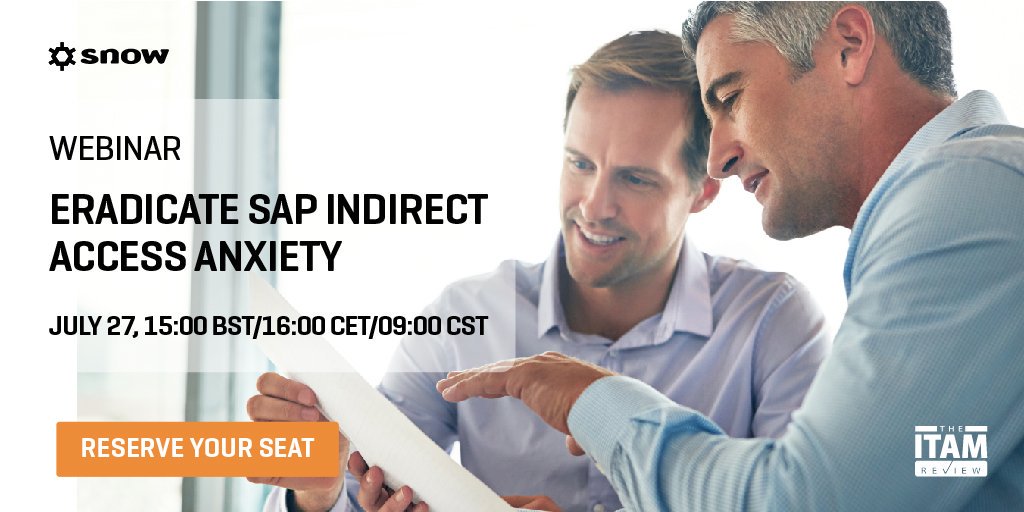 SnowSoftware's tweet photo. Eradicate #SAPIndirectAccess Anxiety with @itamreview &amp; Snow. 4 strategies to manage #SAP usage &amp; avoid fines https://t.co/ZnqIdUyj6B https://t.co/r3FD0gfO2r