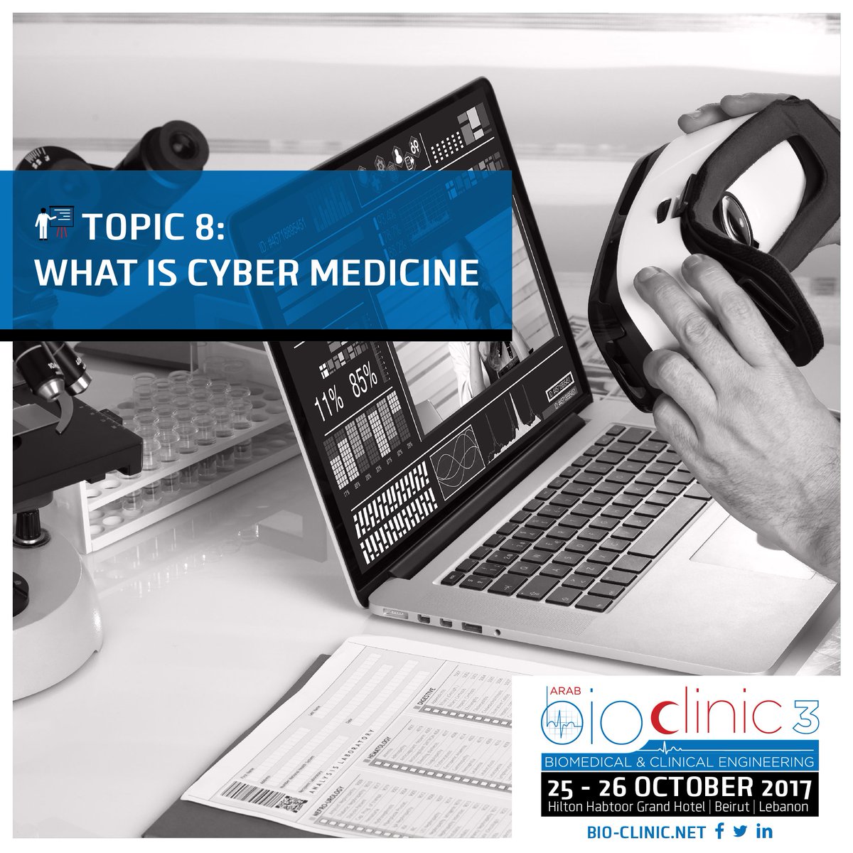 BioClinicConf's tweet photo. What is cybermedicine? Cybermedicine, also known as e-health, involves the provision of health care services using the Internet #bioclinic https://t.co/9HrbJRGlwj