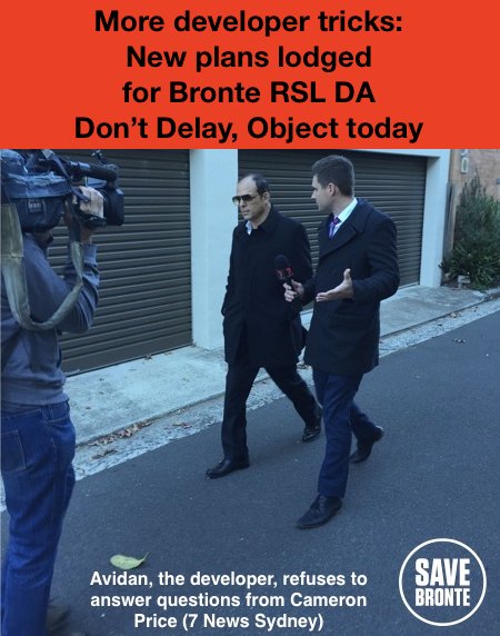 savebronte's tweet photo. New plans lodged for #BronteRSL - Objections needed today. Help us stop this joke of process. Do it here https://t.co/sKzr0acYSK https://t.co/OcTHgekJfu